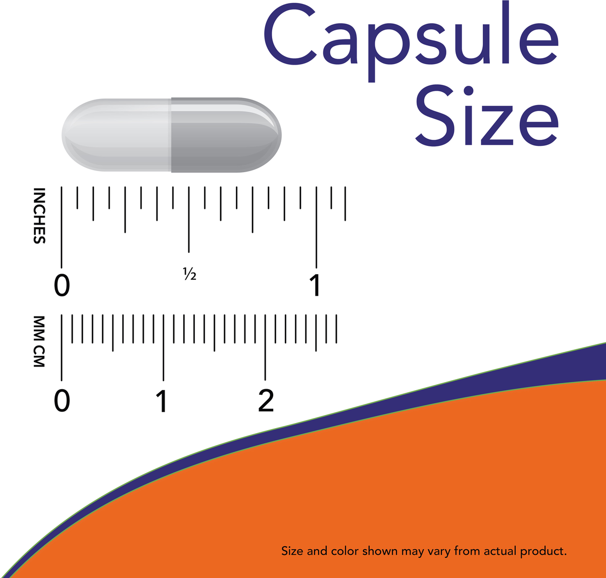 Now Foods NAC 600 mg – kapsli suurus