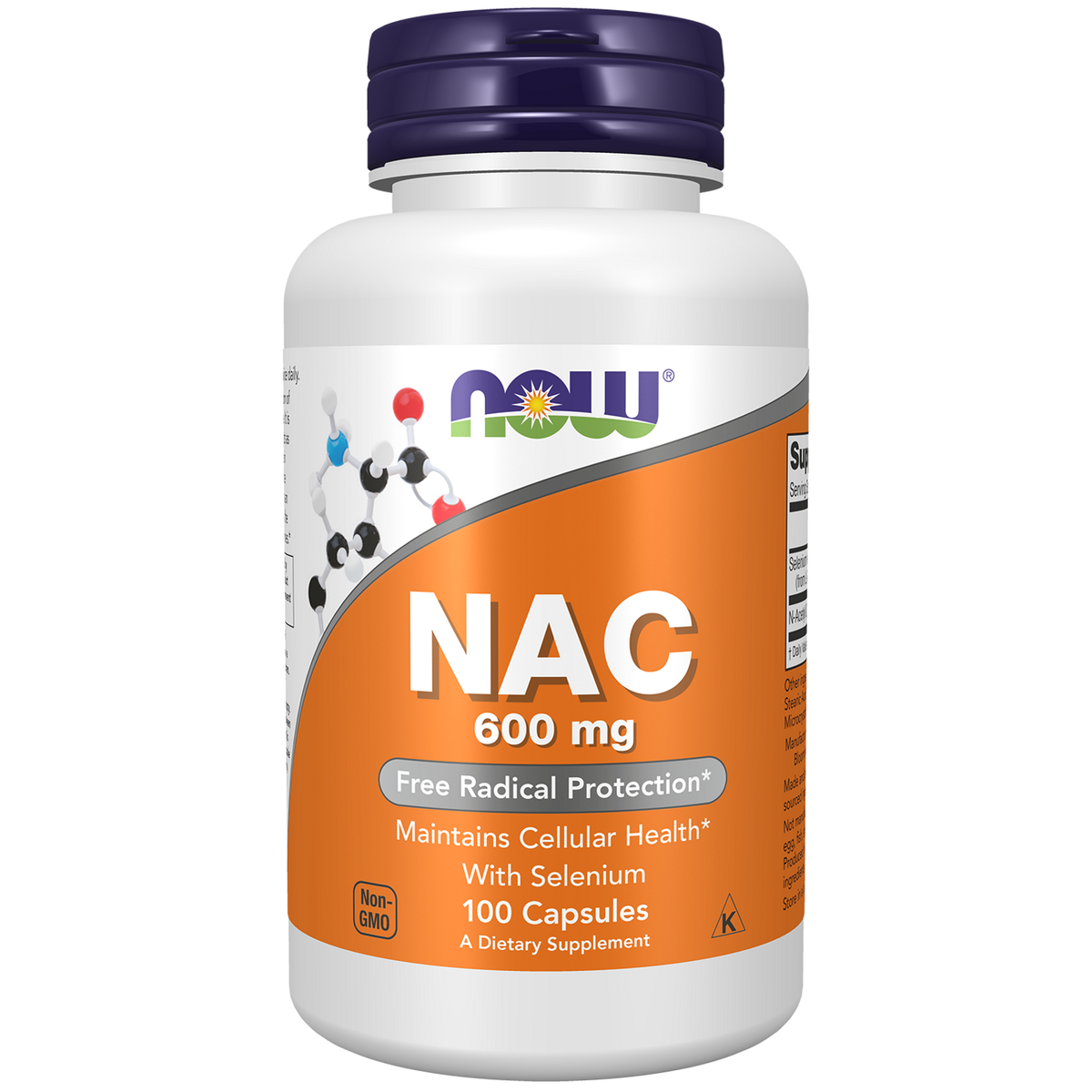 Now Foods NAC 600 mg seleeniga 100 kapslit