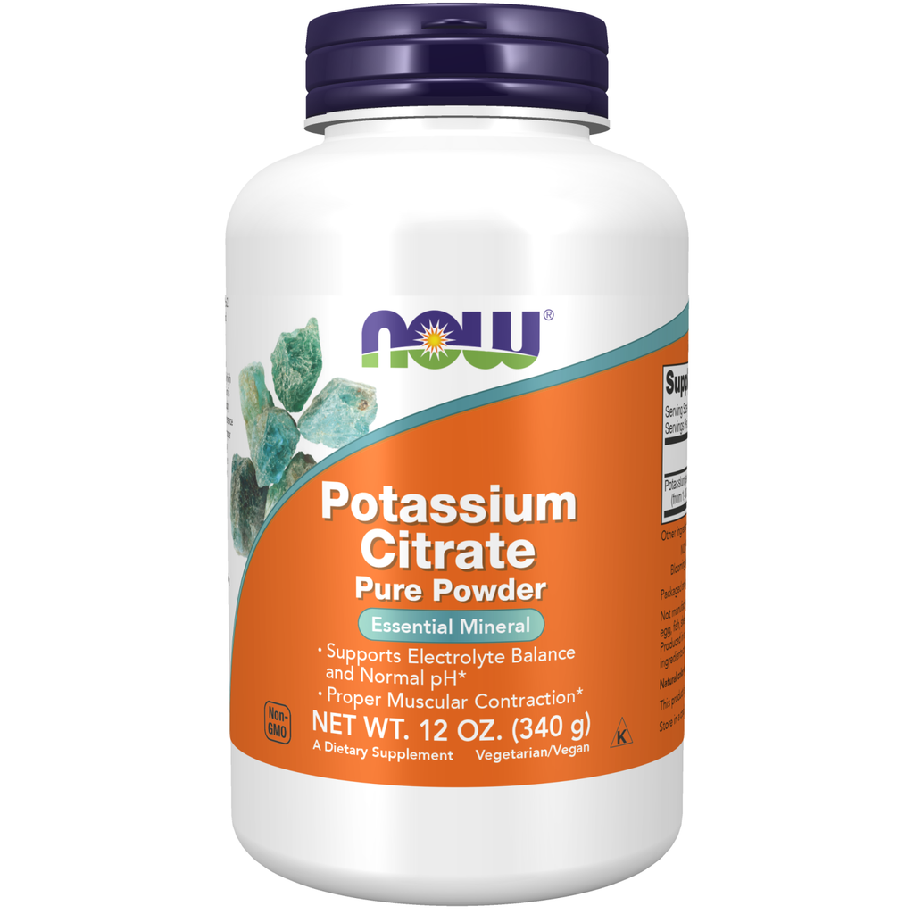 Now Foods kaaliumtsitraadi pulber 340 g