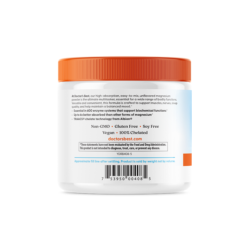 Doctor's Best magneesiumi pulber – koostis