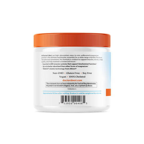 Doctor's Best magneesiumi pulber – koostis