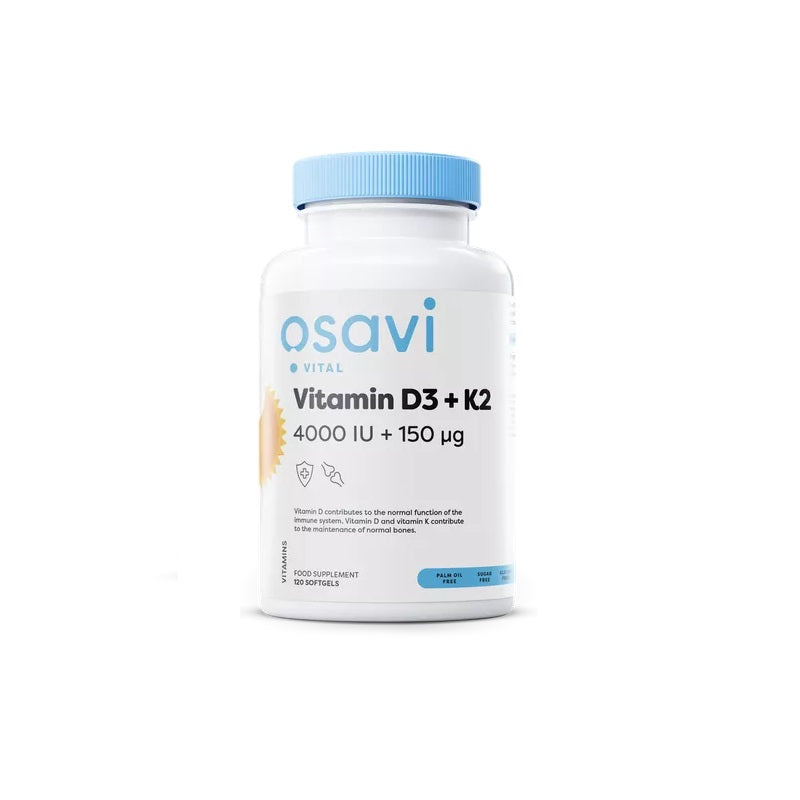 Osavi D3 4000 IU + K2 vitamiin 120 kapslit