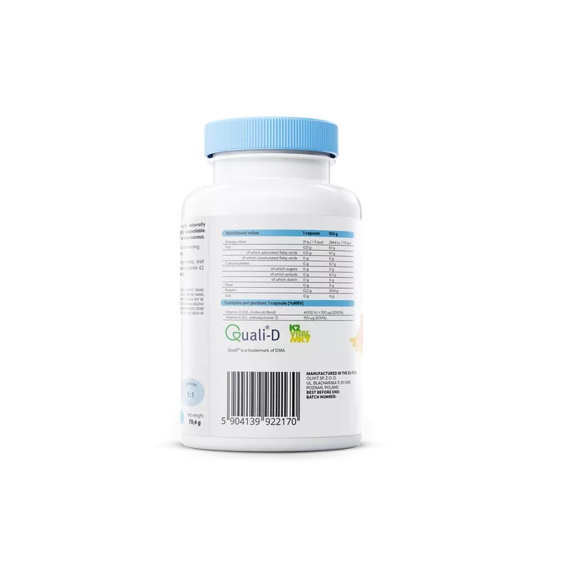 Osavi D3 4000 IU + K2 vitamiin 120 kapslit