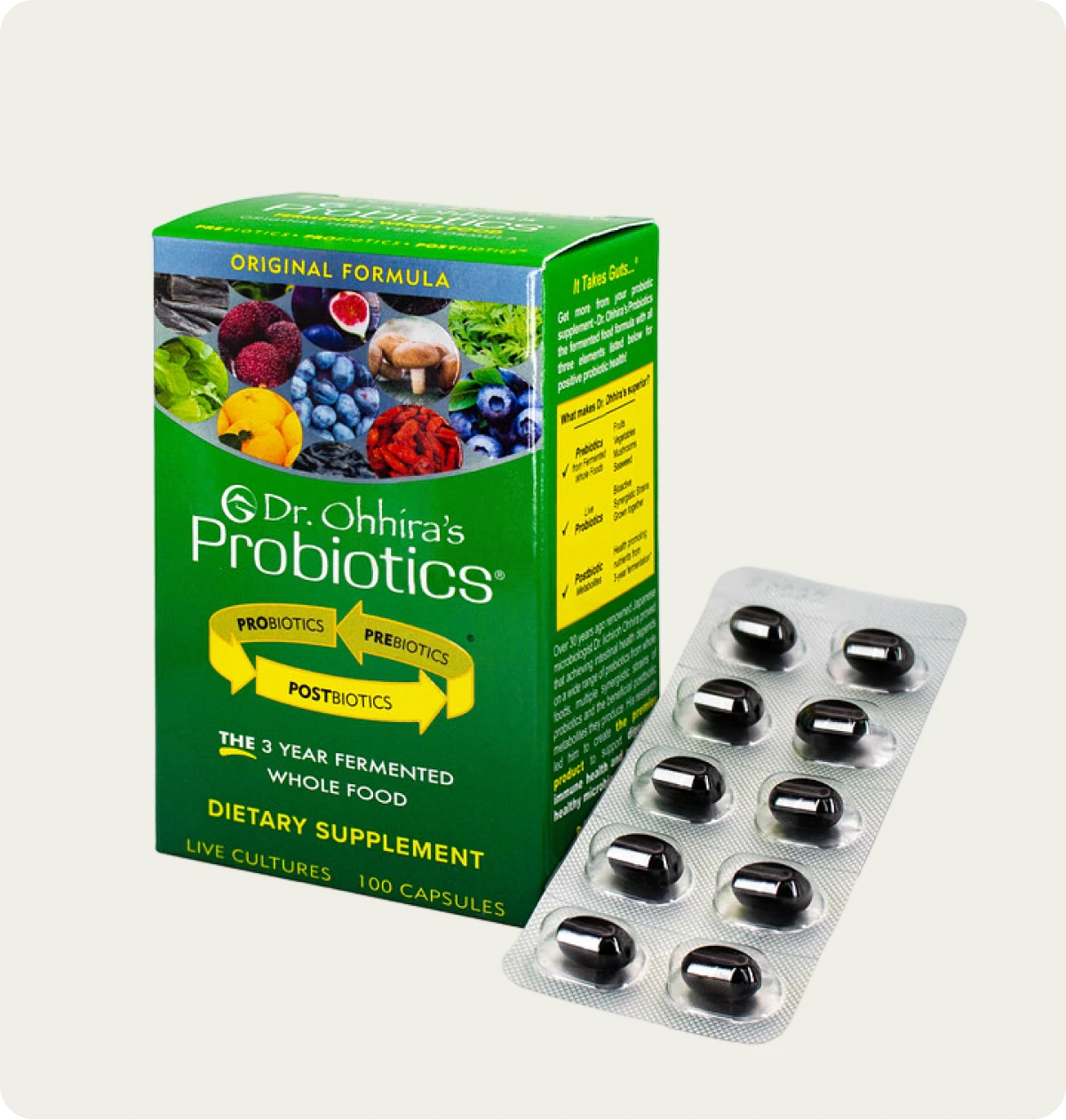 Dr. Ohhira probiootikumid 100 kapslit – karp