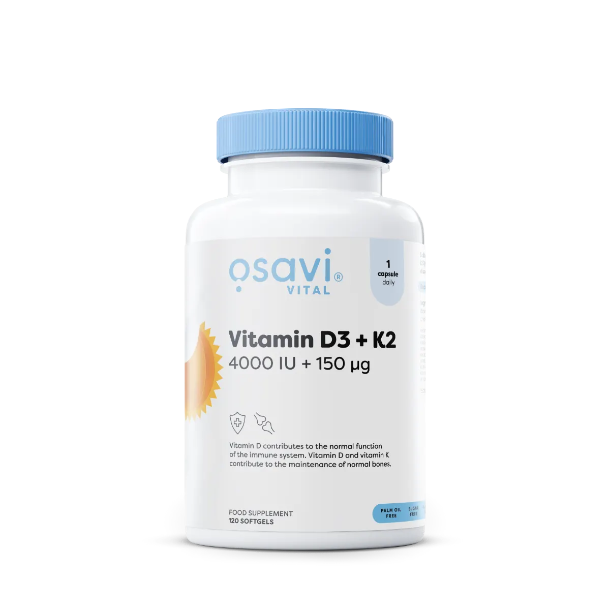 Osavi D3 4000 IU + K2 vitamiin 120 kapslit