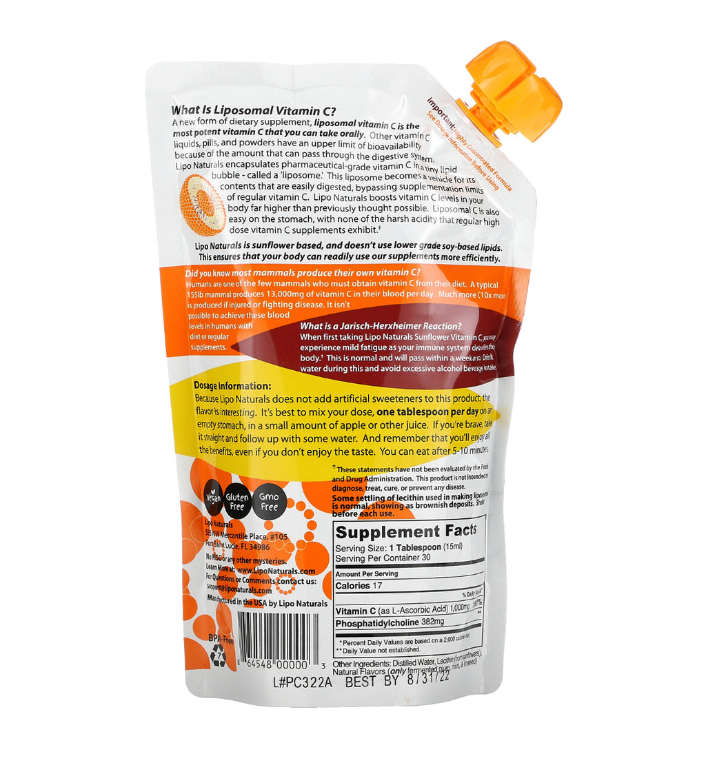 Lipo Naturals liposoomne C-vitamiin 443 ml