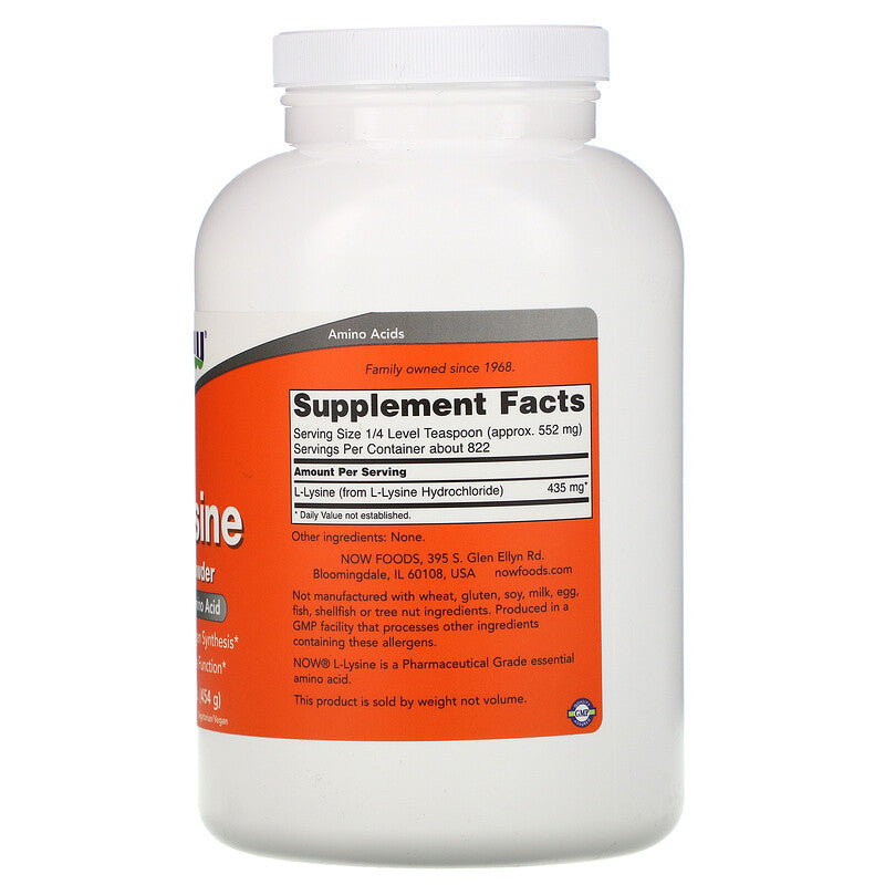 Now Foods L-lüsiini pulber 454 g – pilt 2
