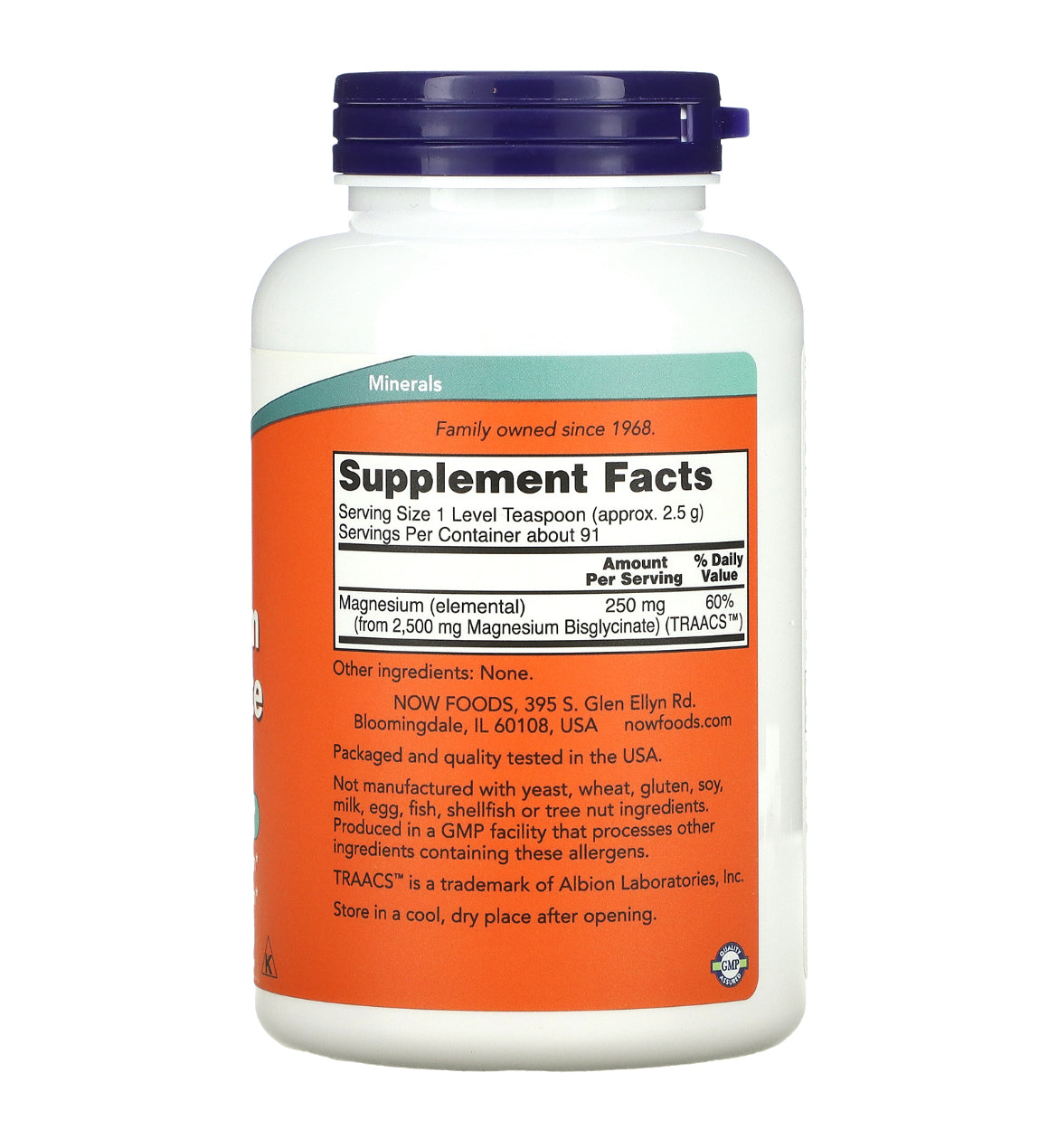 Now Foods magneesiumglütsinaadi pulber 227 g