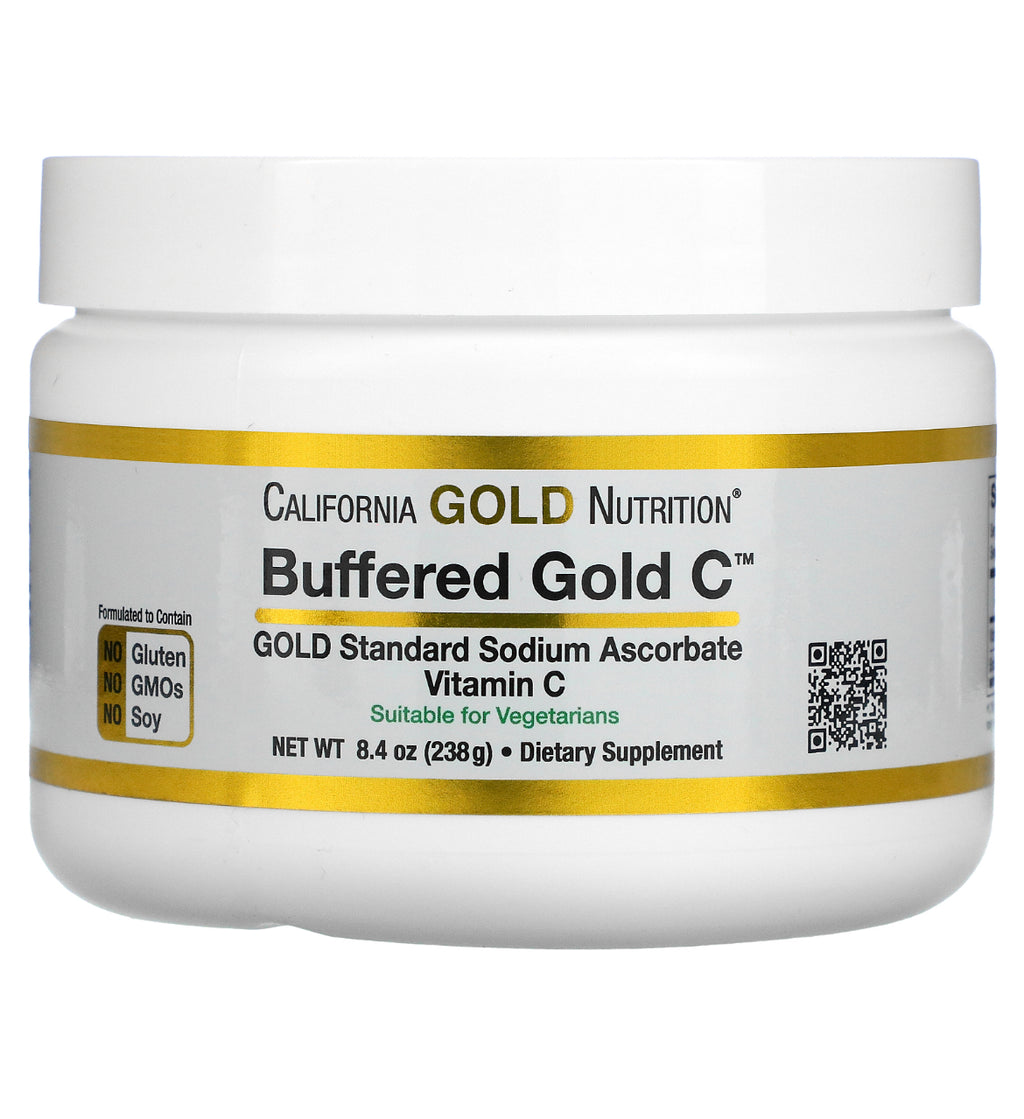 California Gold Nutrition puhverdatud C-vitamiini pulber 238 g