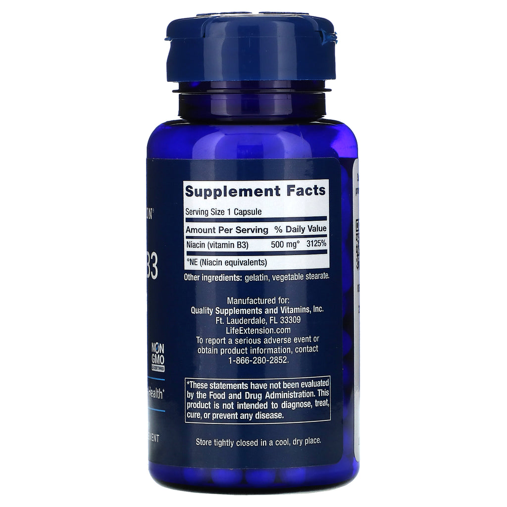 Niatsiin ehk B3 vitamiin 500mg 100 tk