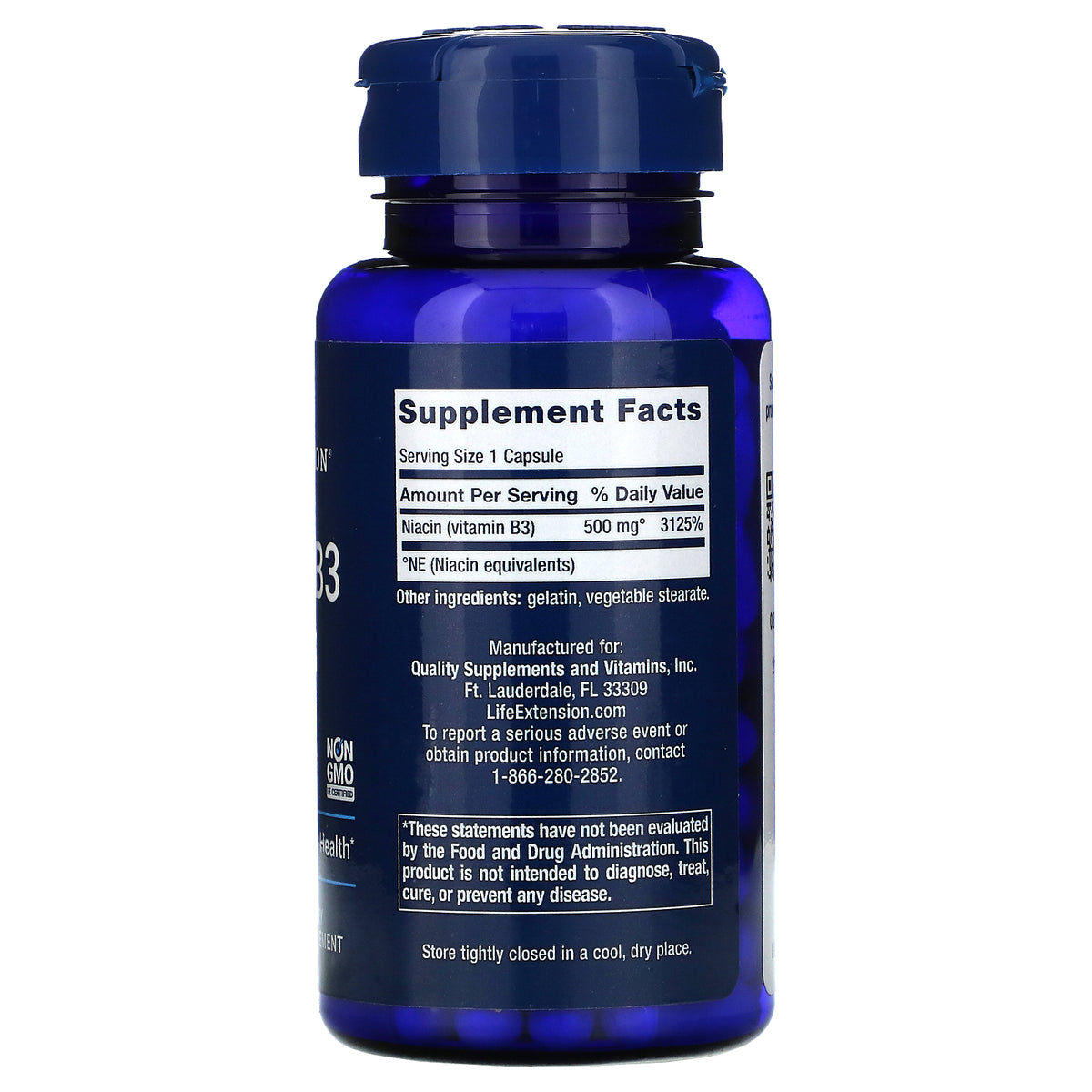 Niatsiin ehk B3 vitamiin 500mg 100 tk